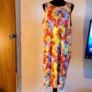 Rouge midi stretch dress